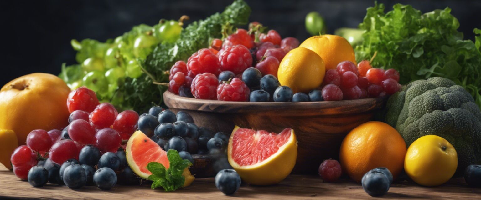 Antioxidant-rich fruits and vegetables