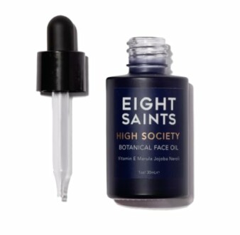 Eight Saints High Society Botanical Face Oil bottle with dropper