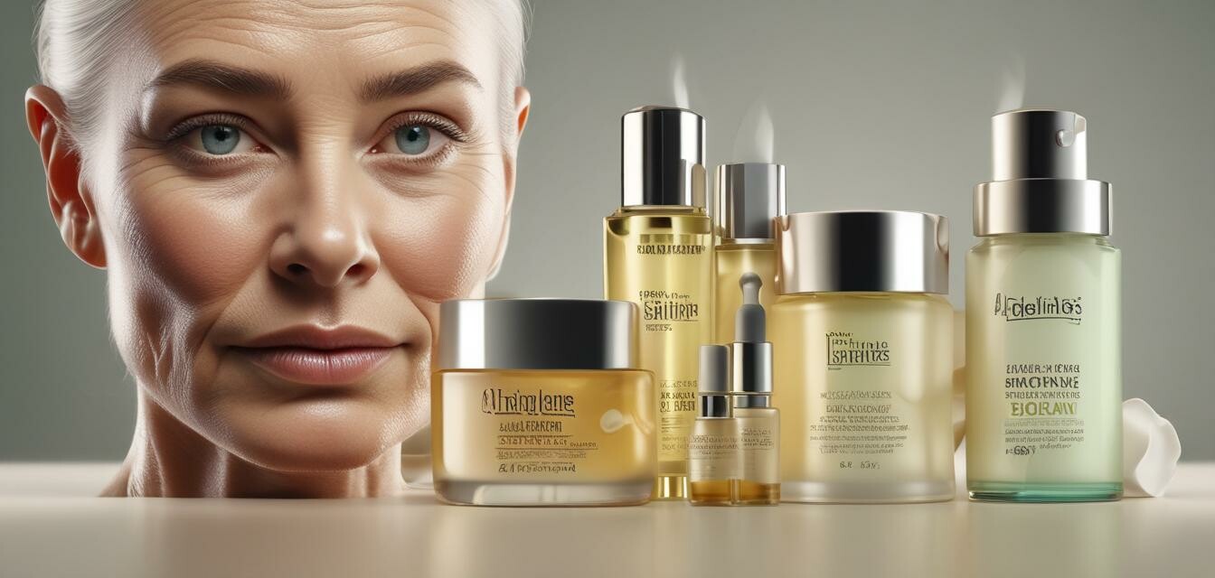 Anti-aging skincare products for mature skin