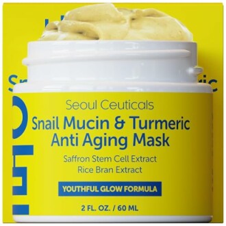 Seoul Ceuticals Snail Mucin & Turmeric Anti Aging Mask jar