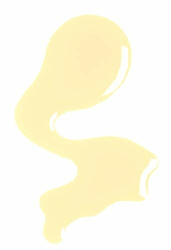 Yellow liquid splash on white background